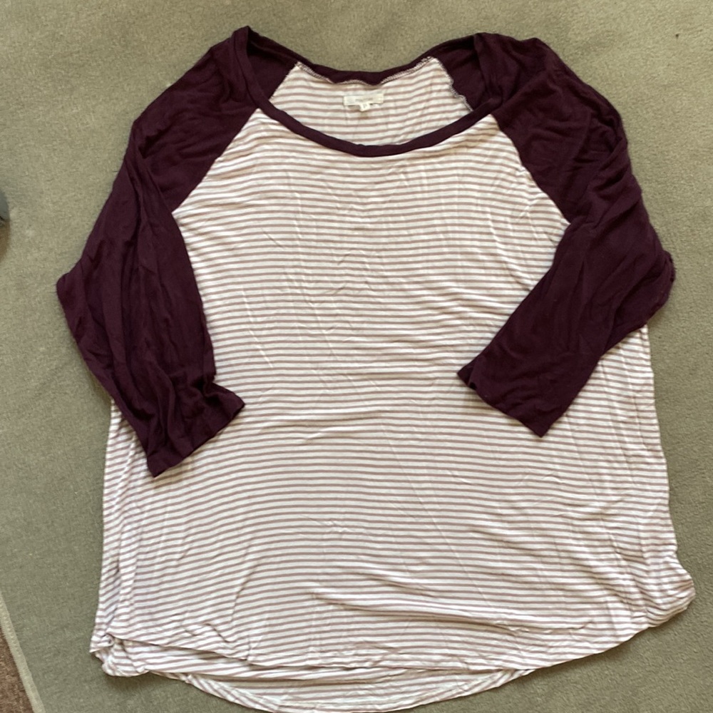 Maurices 3/4 Sleeve Plus Size Top